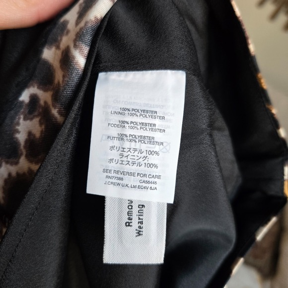 J. Crew Womens Multicolor Leopard Print Sleeveless A-Line Shift Dress Size 6 - Picture 7 of 11